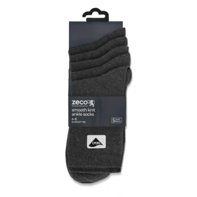 Image of ZECO 5 Pairs Boys/Girls Cotton Rich Plain School Socks