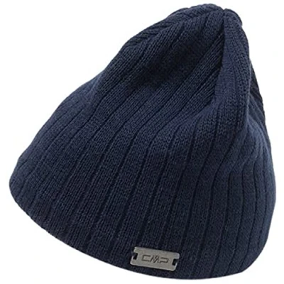 Image of CMP Man Knitted Hat, Black Blue, U
