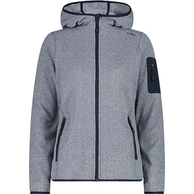 Image of CMP Woman Jacket Fix Hood, B.Blue White, XXXL