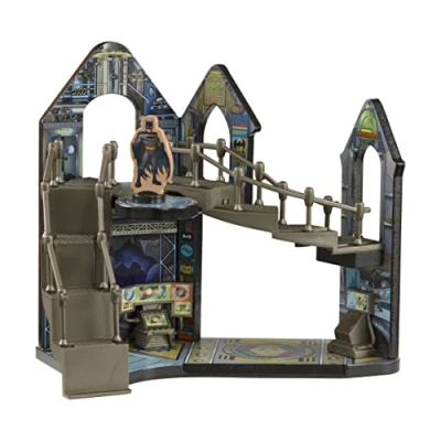 Image of Batman Wooden Batcave Playset Toy FSC Certified Wood, Chunky and Durable for Preschool Ages