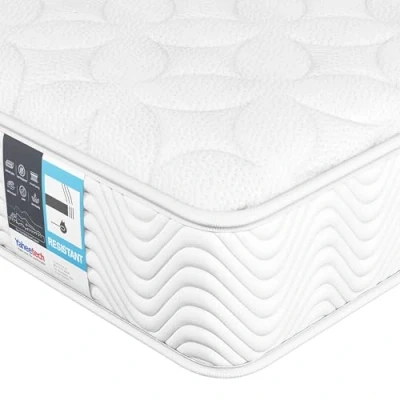 Image of Yaheetech Double Mattress 4ft6 Pocket Sprung and Memory Foam Mattress，Medium Firm，White 135x190x20cm