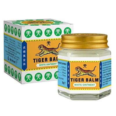 Image of Tiger Balm White Ointment 30 g for The Treatment of Tension Headaches and Temporary Relief Muscular Aches Pains