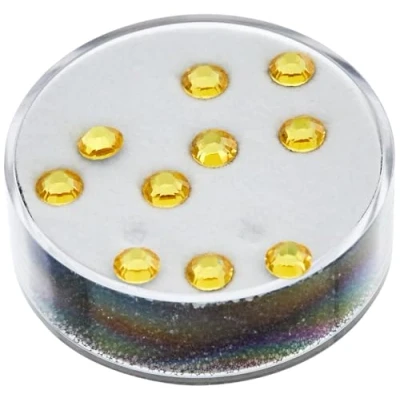 Image of EFCO Swarovski Strass Flat Stones ø 5 mm 10 pcs. Light Topaz, 3 x 2 cm