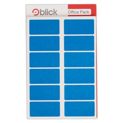 Image of Blick Labels, Blue, Self Adhesive Stickers Office Pack, Rectangular, 25mm x 50mm, 320 for Home, Office, Family, School, Letters