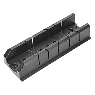 Image of Mitre Box Plastic Clamping Multiple Degree Cutting Tool Miter Saw Oblique for Carpenters Framing Crafts Woodworking