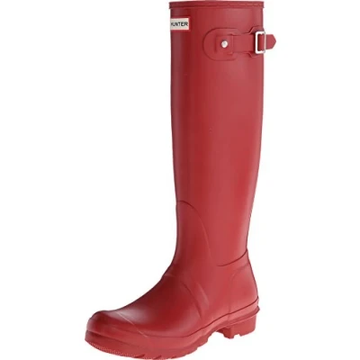 Image of Hunter Original Wellies, Women&#039;s, Size: 9, Military red Natural rubber
