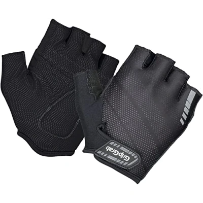 Image of GripGrab Rouleur Padded Short Finger Summer Cycling Gloves Comfortable Half Fingerless Cushioned Bicycle Glove