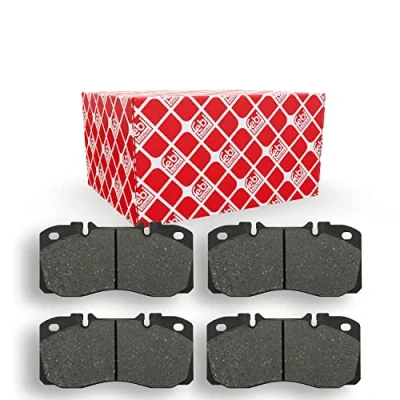 Image of 5001014694, 5021136005 Brake pad set FEBI BILSTEIN 16598 Front Axle, Rear Axle prepared for wear indicator IVECO: EuroCargo I III