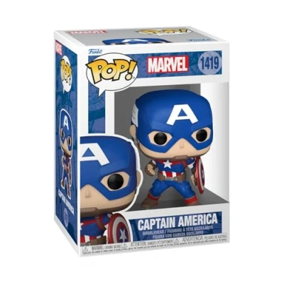 Image of Funko Pop! Marvel: Marvel NC Captain America Comics Collectable Vinyl Figure Gift Idea Official Merchandise Toys for Kids &amp; Adults Comic Books Fans Model Collectors