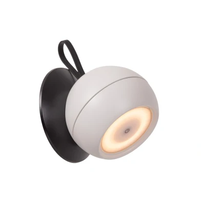 Image of Lucide LUNEX Wall light Outdoor LED Dim. 1x2W 3000K IP54 With magnetic mounting system White
