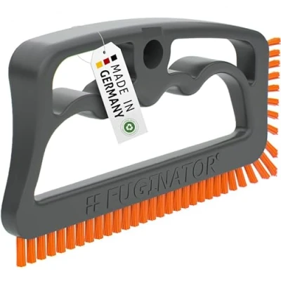 Image of Fuginator® Grout Brush, Grey/Orange, Innovation from 100% Recyclables, Household, Patented and Certified with Blue Angel
