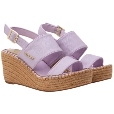 Image of Replay Women&#039;s Susan Band PU Wedge Sandal, 032 Lilac, 5 UK
