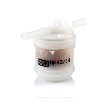 Image of 42072GA061, 742021140 Fuel Filter MANN WK 42/14 In Line 8mm MAZDA: 323 III Hatchback, E Series Van, 121 II Saloon