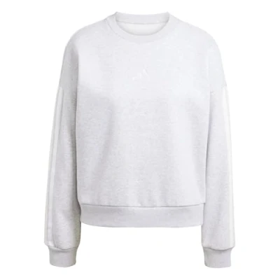Image of adidas Women&#039;s ESSENTIALS 3 STRIPES FLEECE SWEATSHIRT, clear pink, XS