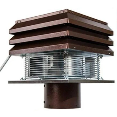 Image of Gemi Elettronica Chimney Fan For Round Flue 20 cm 200 mm Electric Ventilation Fans Rooftop Inducer Exhaust BBQ Hut Fireplace Thermo Stove Basic