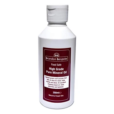 Image of Brandon Bespoke Pure Mineral Oil Food Safe 250ml Chopping Board Ideal for Wood, Slate and Stone