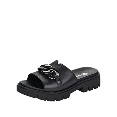 Image of Remonte Women&#039;s D7952 Heeled Sandal, Schwarz/Schwarz / 00, 3.5 UK