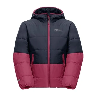 Image of Jack Wolfskin Unisex Kid&#039;s Two Hills Ins Jacket K, Dark Fuchsia, 92 (EU)