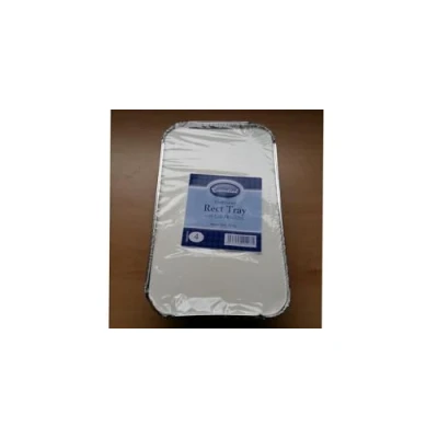 Image of Essential Phytosterolins Aluminium Foil Roasting Tray with Lid 26x16x5cm 8pk