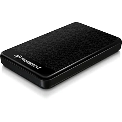 Image of Transcend 1 TB USB 3.1 Gen Portable Hard Drive, Black StoreJet TS1TSJ25A3K