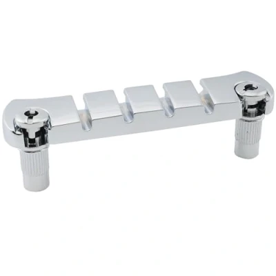 Image of Musiclily Pro 18mm Zinc Alloy 4 String Bass Stop Tailpiece, Chrome