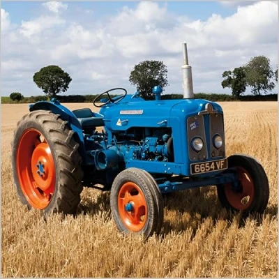 Image of Abacus Cards Birthday/Blank Greeting Card BBC Countryfile Blank for Men with Norfolk Tractor Design General Suitable Any Occasion