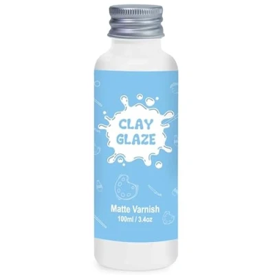 Image of 100ml Air Dry Clay Glaze，Air Varnish for Airdry Clay，Clay Drying Can Used to Prevent Cracking, Scratches, and Wear,It Also Having a Matte Glaze Effect (Matte)