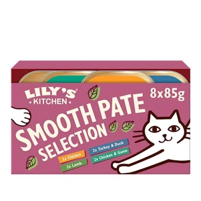 Image of Lily’s Kitchen Smooth Paté Selection Complete Nutrition Adult Cat Food 4 x (8 85g)