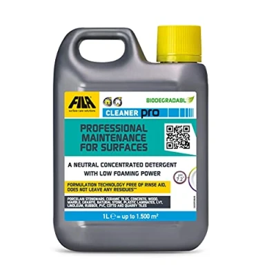 Image of FILA Surface Care Solutions, Cleaner PRO, Concentrated Neutral Detergent Up to 40 Washes Hard Floor Liquid for Tiles in Marble, Porcelain, Stone etc, Laminate Cleaner, 1L