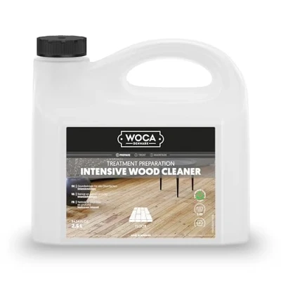 Image of WOCA Intensive wood Cleaner 2.5L, Concentrated Formula for the preparing and treatment of raw application stains finishes.