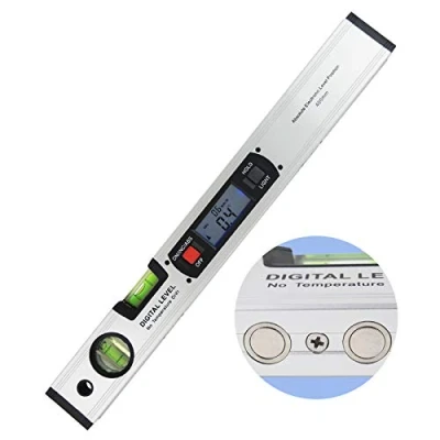 Image of Spirit Level Angle Gauge Finder Upright Magnet 360 Inclinometer, Level, Digital Ruler Tool for Handymen Accurate Measurement Made Easy
