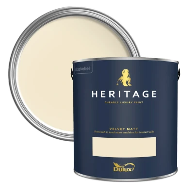 Image of Dulux Heritage Velvet Matt Paint, DH White 2.5L
