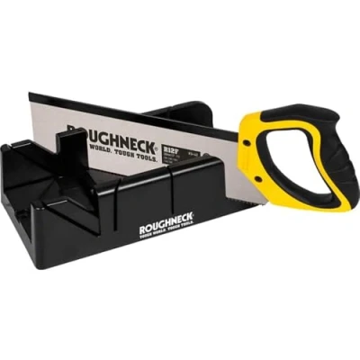 Image of Roughneck ROU34490 R12F Mitre Box &amp; Hardpoint Tenon Saw Fine 300mm/12&quot; 11T