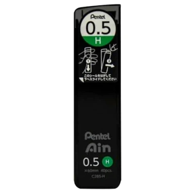 Image of Pentel Ain Leads Refill 0.5mm H Pack of 12