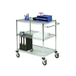 Image of Mobile Trolley 3 Tier Chrome