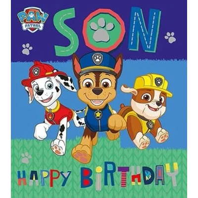 Image of Son Birthday Card, Card for Son, Paw Patrol Him