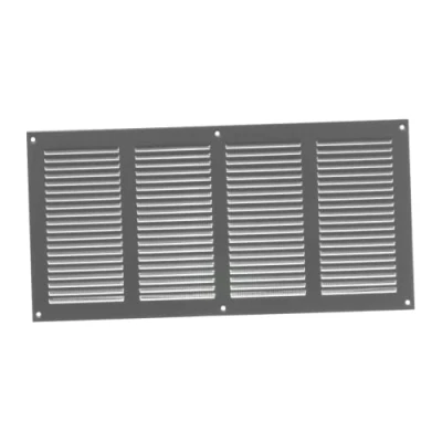 Image of 400x200mm / 16x8&quot; inch Grey Metal Air Vent Grille Cover with Insect Mesh Ventilation