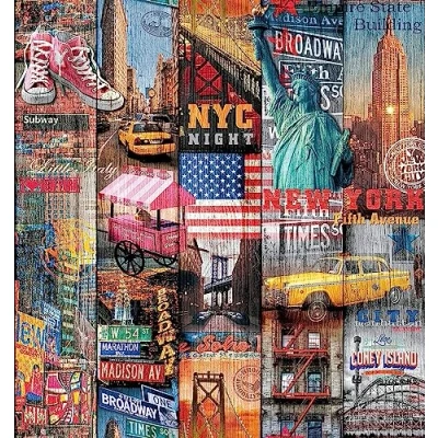 Image of d c fix vinyl wrap Manhattan patterned 67,5 cm x 2 m sticky back plastic roll for furniture, kitchen &amp; cupboards contact paper sticker self adhesive film