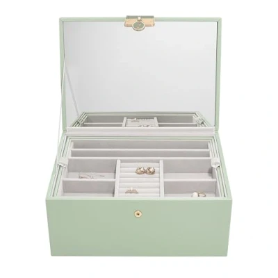Image of Stackers Sage Green Luxury Classic Jewellery Box