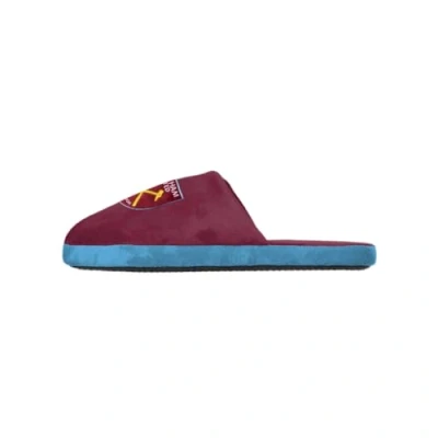 Image of FOCO Premier League Football West Ham United Fan Comfy Slide Slippers Mens Size 12/13