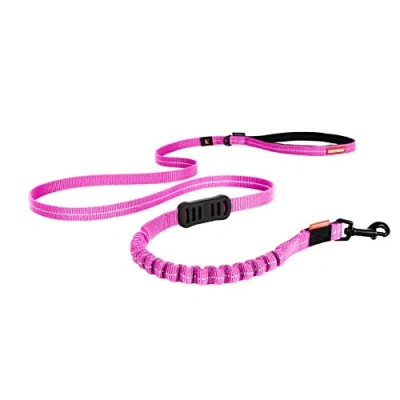 Image of EZYDOG Zero Shock LITE Dog Lead Technology, Leads For Small Dogs, Absorbing, 1.2m, Leads, Long Lead, Padded Handle, Up To 12kg Dog, Puppy 48 inches (Pink)