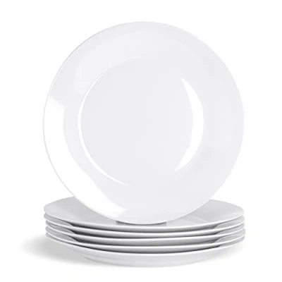 Image of 6x 27cm White China Dinner Plates By Argon Tableware