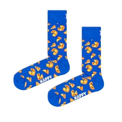 Image of Happy Socks Men&#039;s Pizza Socks, Multicolour (Multicolour 630), 7 10 UK