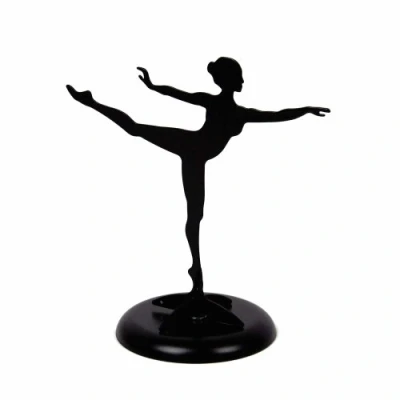 Image of KIKKERLAND Ballerina Jewellery Stand, Black, 18 x 17,8 10,2 cm