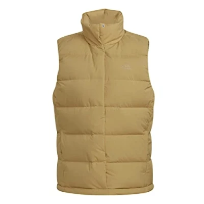 Image of adidas Women&#039;s Helionic Down Jacket, Golden Beige, L