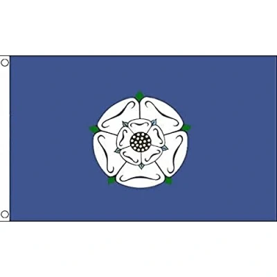 Image of AZ Flag Yorkshire Old County 3x5 Ft 100D Polyester Of York England Banner with Two Metal Grommets Fade Resistant Vivid Colors 3&#039; x 5&#039; Feet 150x90 Cm