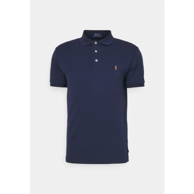 Image of Polo Ralph Lauren COUPE DROITE EN PIMA COTON men&#039;s shirt in Marine