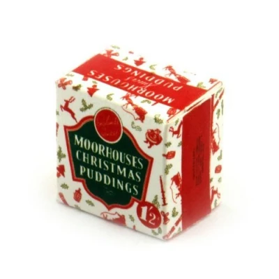 Image of MyTinyWorld 2 x Dolls House Miniature Christmas Pudding Boxes