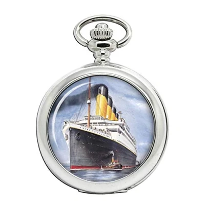 Image of Family Crests RMS Titanic Full Hunter Pocket Watch