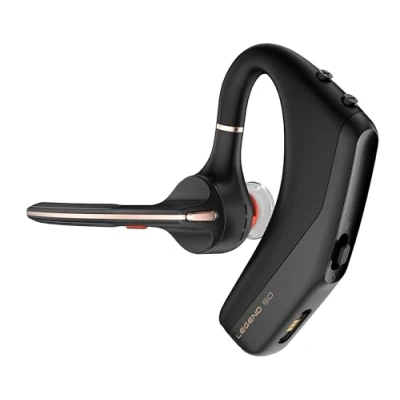 Image of POLY Voyager Legend 50 Bluetooth Wireless Headset Single Ear Noise Cancelling Mic Wind Blocking AI Reduction Up to 10 Hours Battery Lightweight and Comfortable Black